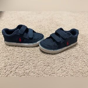 Polo Ralph Lauren Boys Navy Blue Sneakers Size 9